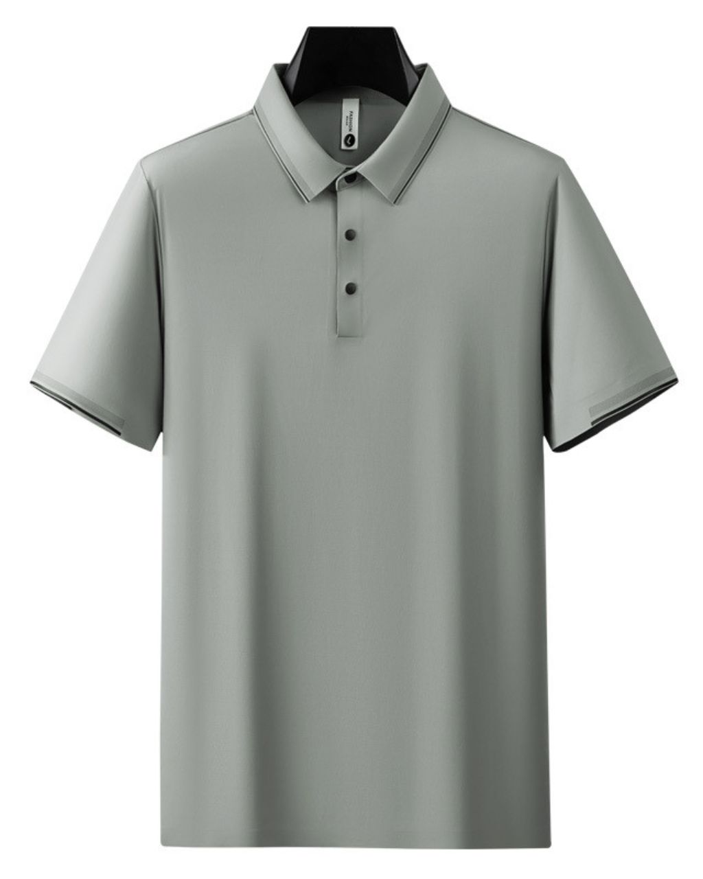 The Men’s Ice Silk Performance Polo | Midnight Black - Image 4