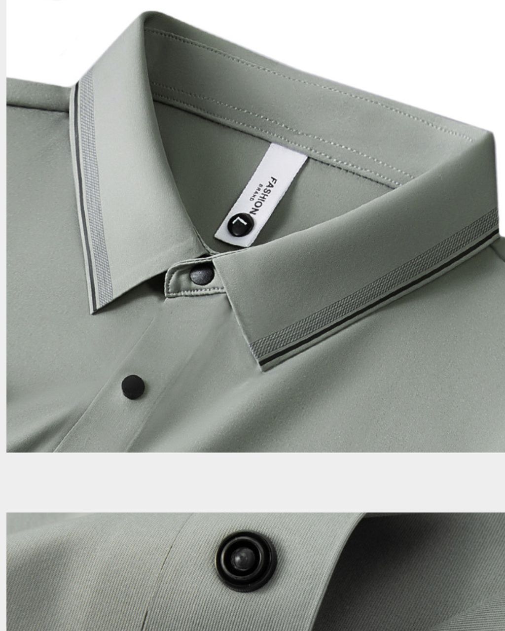 The Men’s Ice Silk Performance Polo | Midnight Black - Image 3
