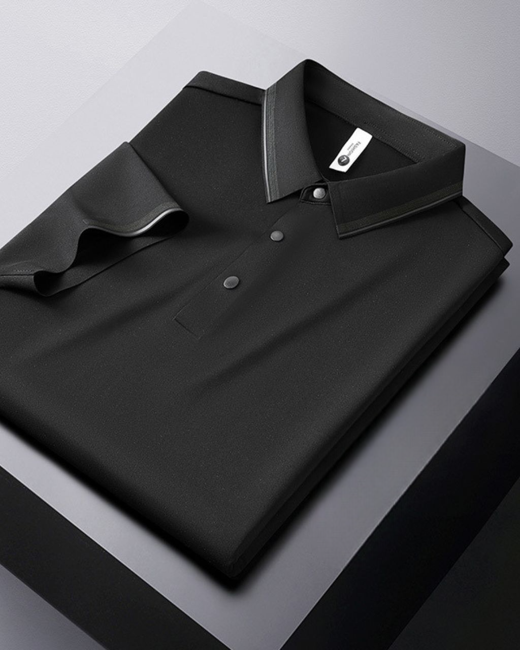 The Men’s Ice Silk Performance Polo | Midnight Black