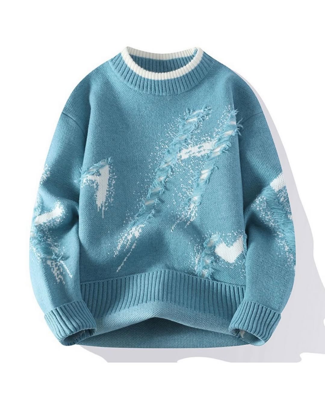 The Core Deconstructed Graphic Knit Sweater