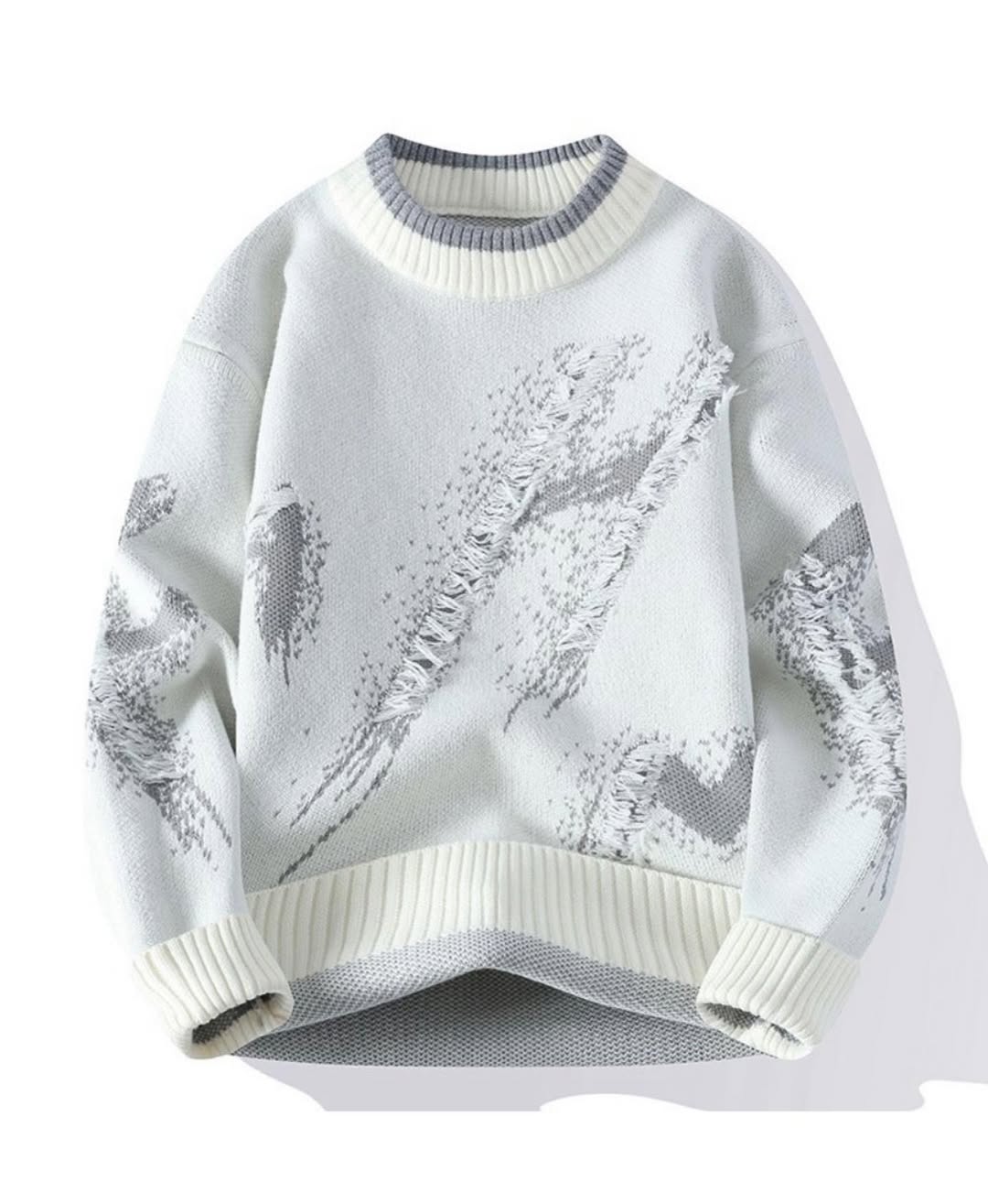 The Core Deconstructed Graphic Knit Sweater - Image 2